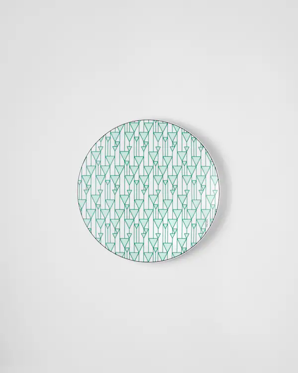 Porcelain charger plate - Vienna Green