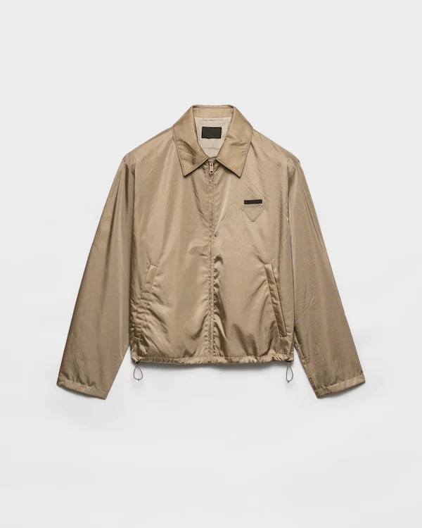 Re-Nylon blouson zipper jacket