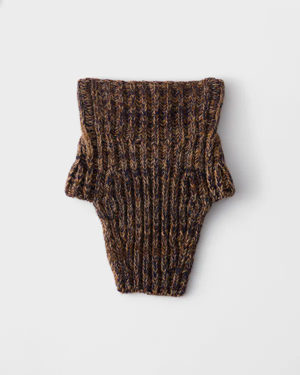 Wool and cashmere dickey
