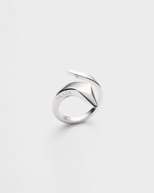 Eternal Gold snake mini ring in white gold