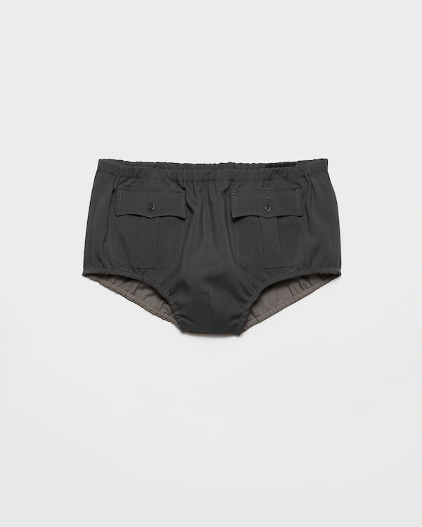 Technical fabric shorts