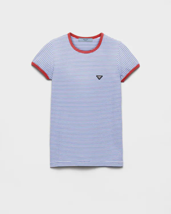 Striped jersey T-shirt