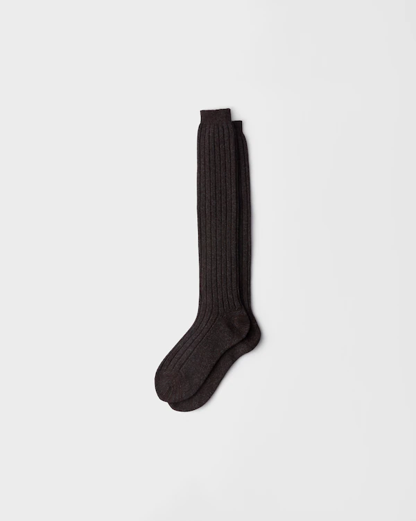 Wool and cashmere ankle socks