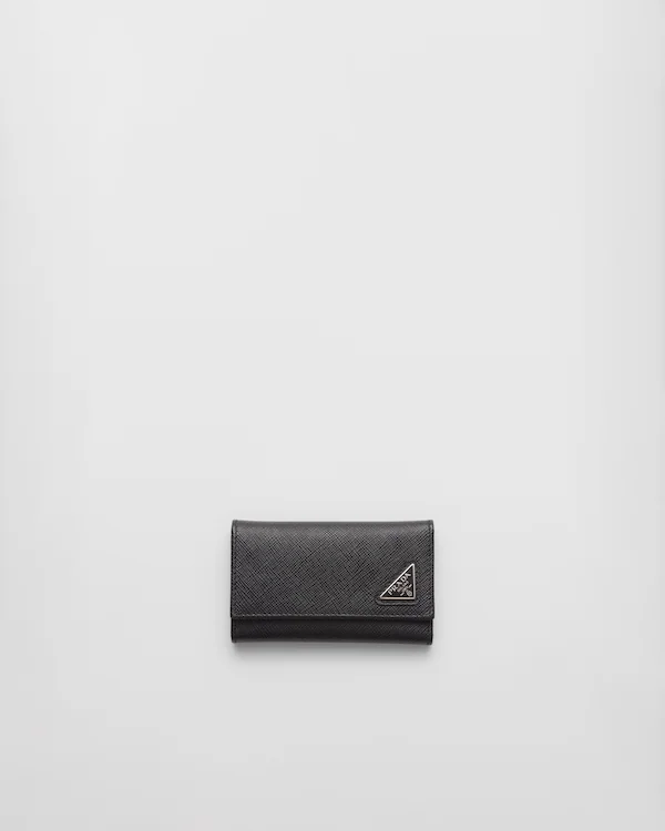 Saffiano leather key case