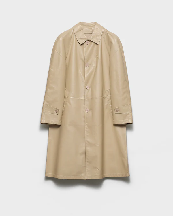 Nappa leather coat