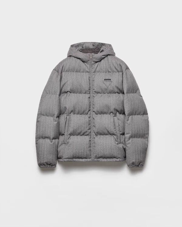 Medium-weight wool down jacket