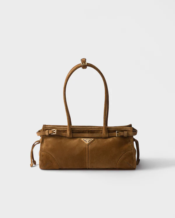 Prada Bonnie medium suede handbag