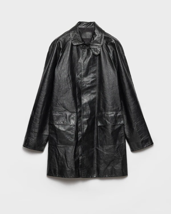 Leather coat