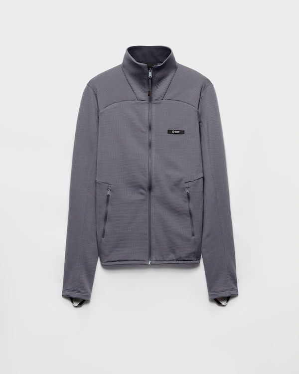 Technical fabric blouson jacket