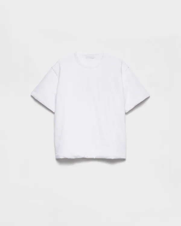 Padded cotton T-shirt