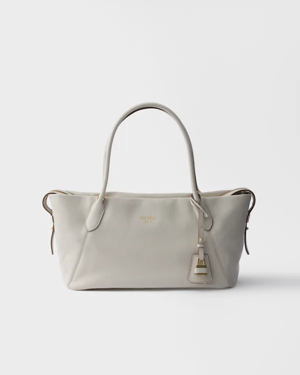 Large leather tote bag
