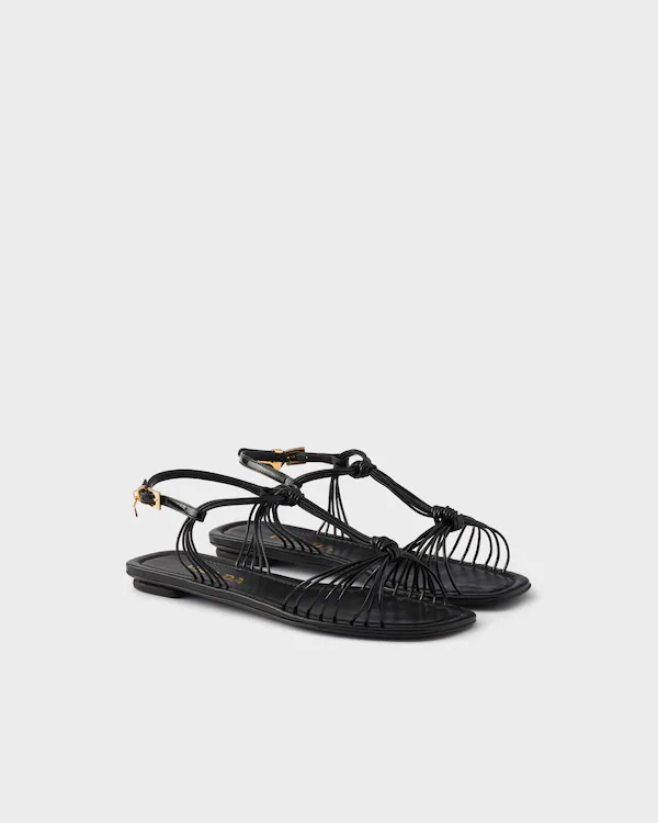 Patent leather sandals