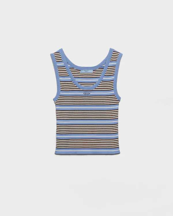 Cotton knit tank top
