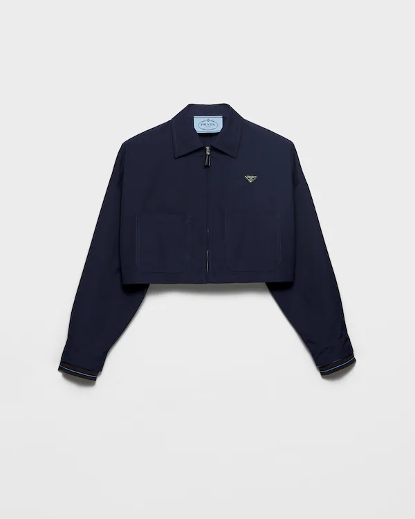Poplin blouson jacket