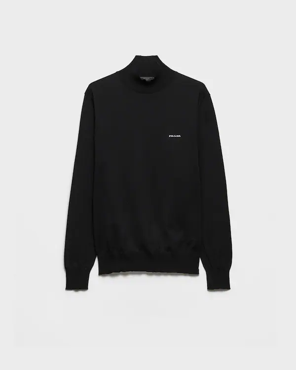 Cotton mock turtleneck sweater
