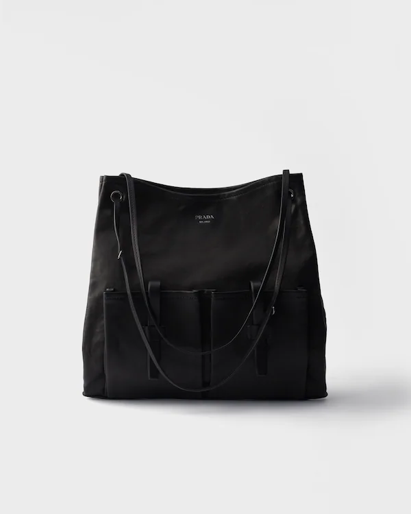 Prada Route large leather bag