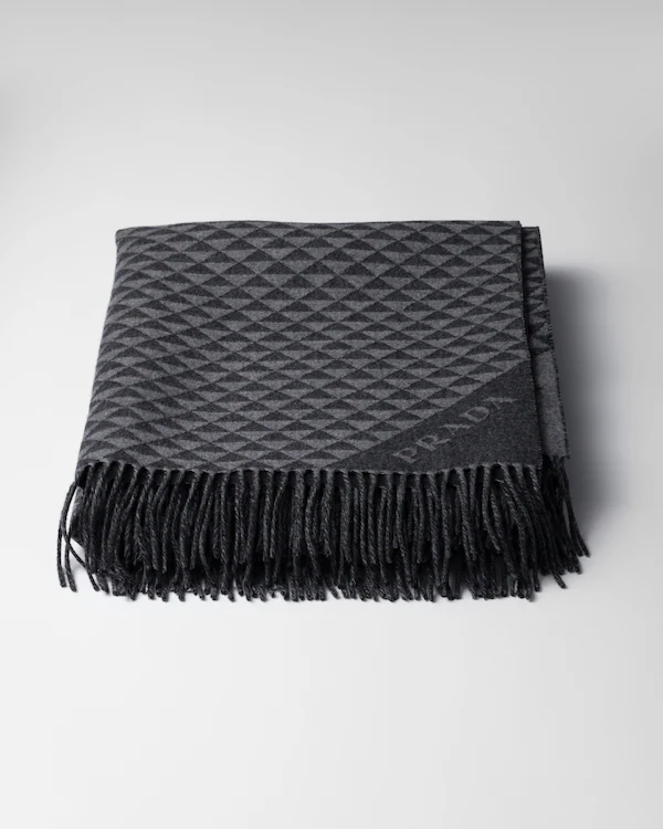 Symbole Double cashmere and wool throw