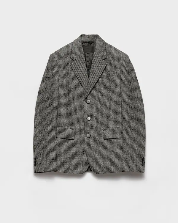 Single-breasted wool jacket