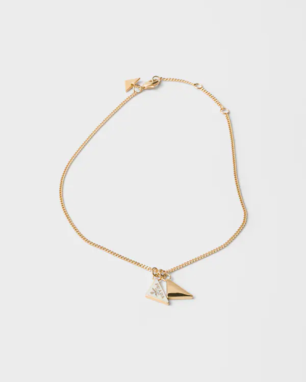 Enameled metal necklace