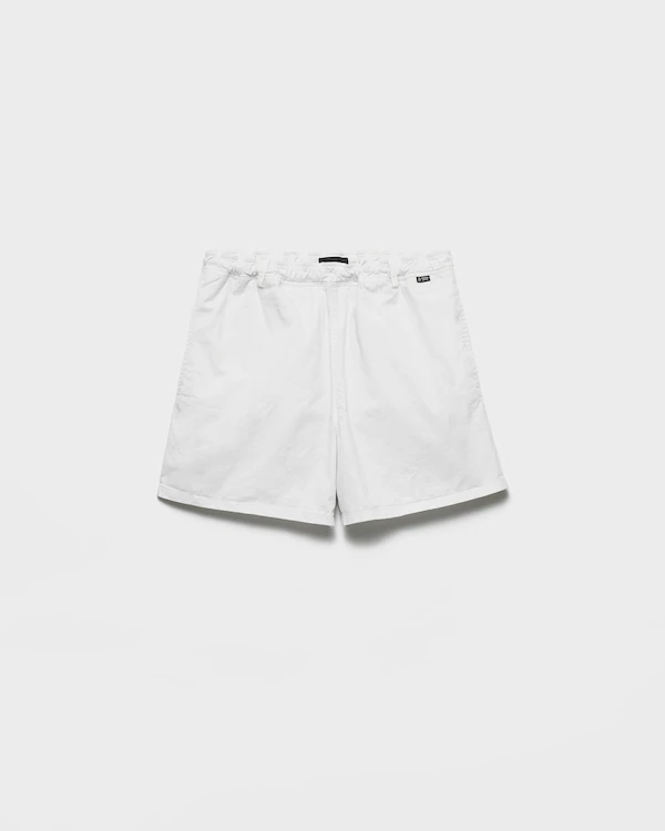 Twill swim trunks