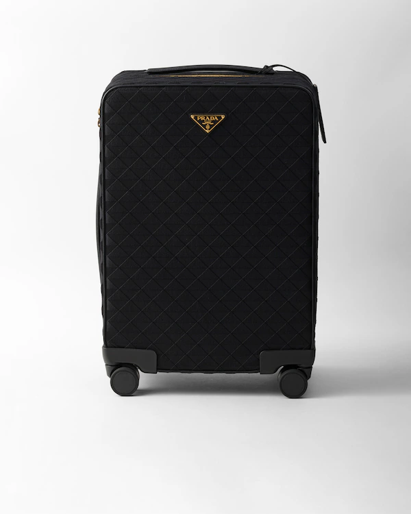 Embroidered fabric trolley