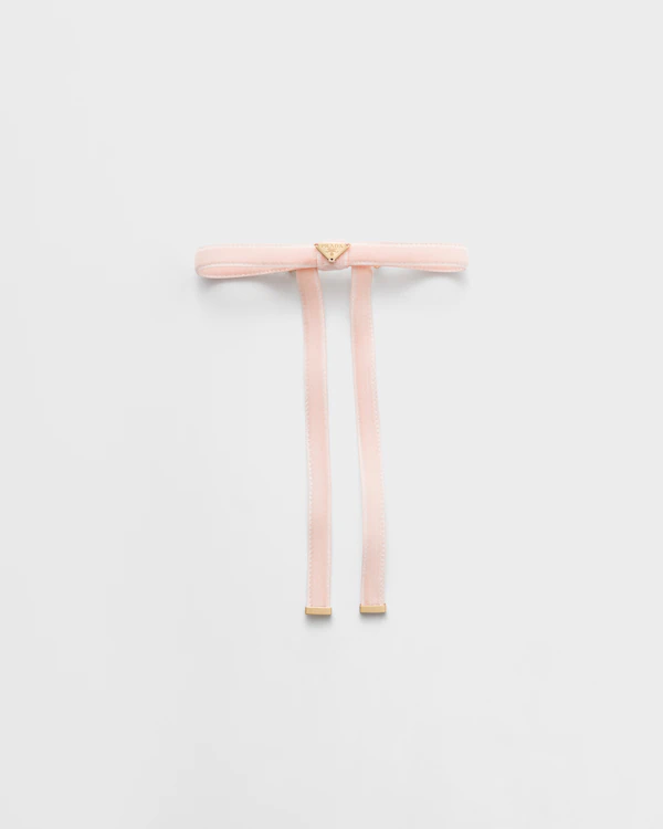 Velvet hair clip