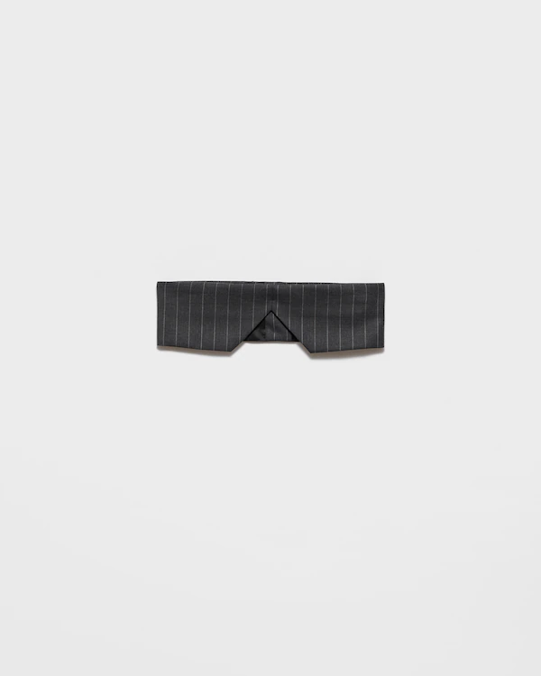 Pinstripe wool bandeau top