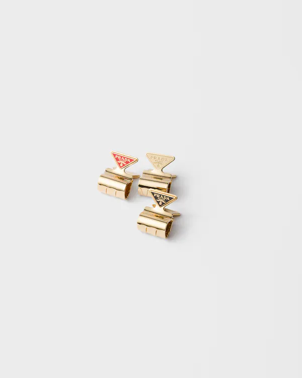 Set of metal claw hair clips